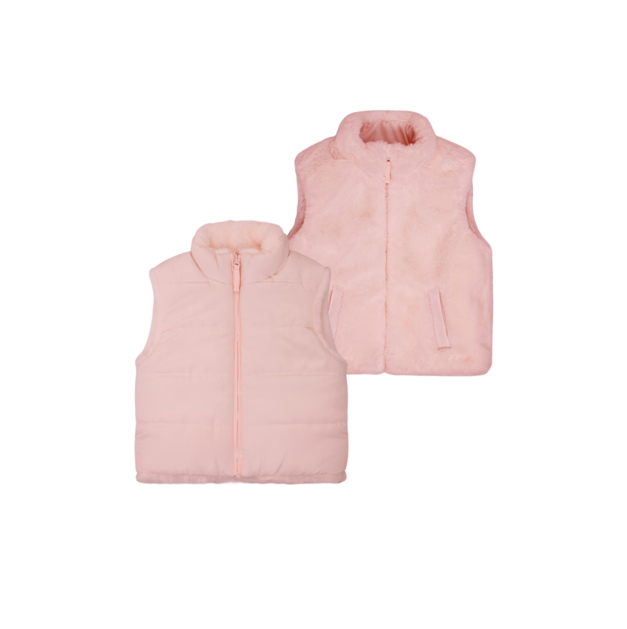 Walmart Toddler Girl Reversible Faux Fur Vest Deal: Save 39% at Walmart