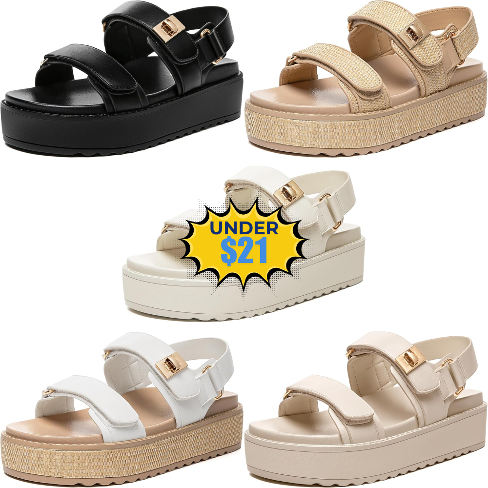 Rihero Women’s Open Toe Platform Sandals