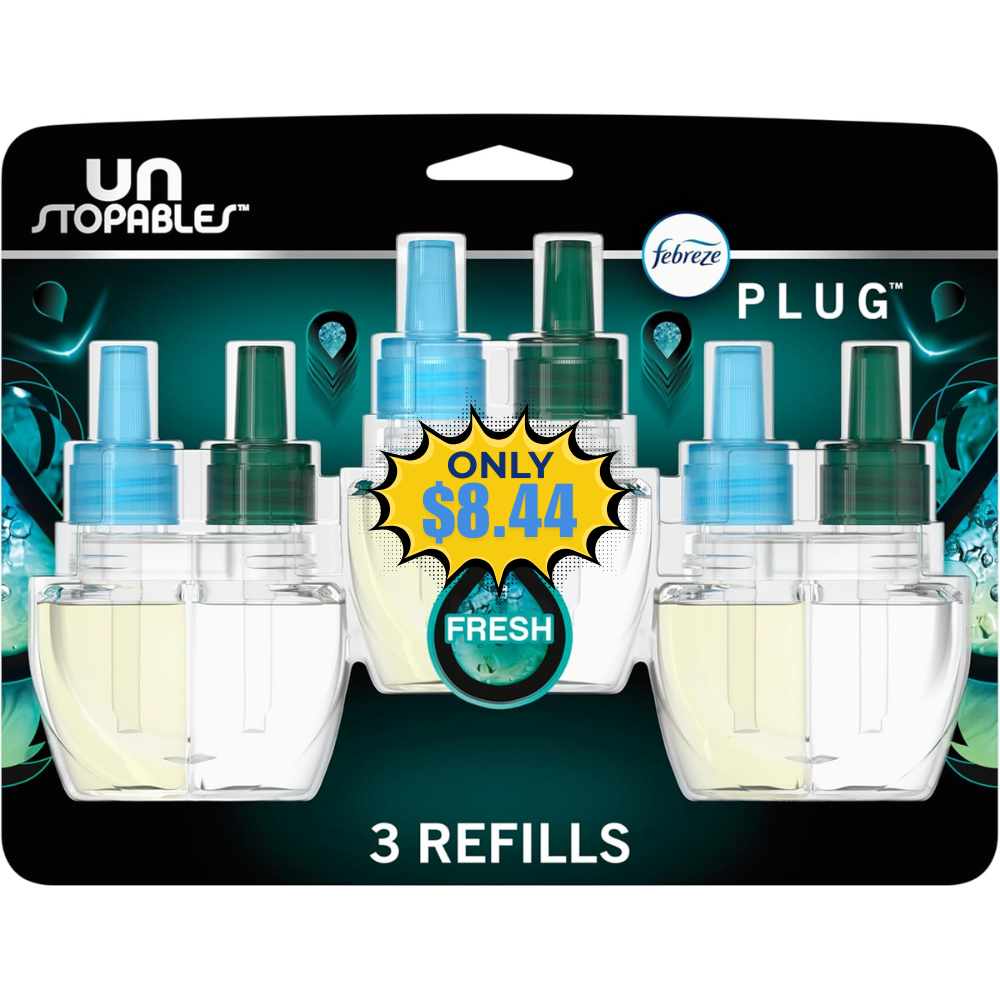 Febreze Plug-in Air Freshener 3 Count Coupon: Save 20% at Amazon