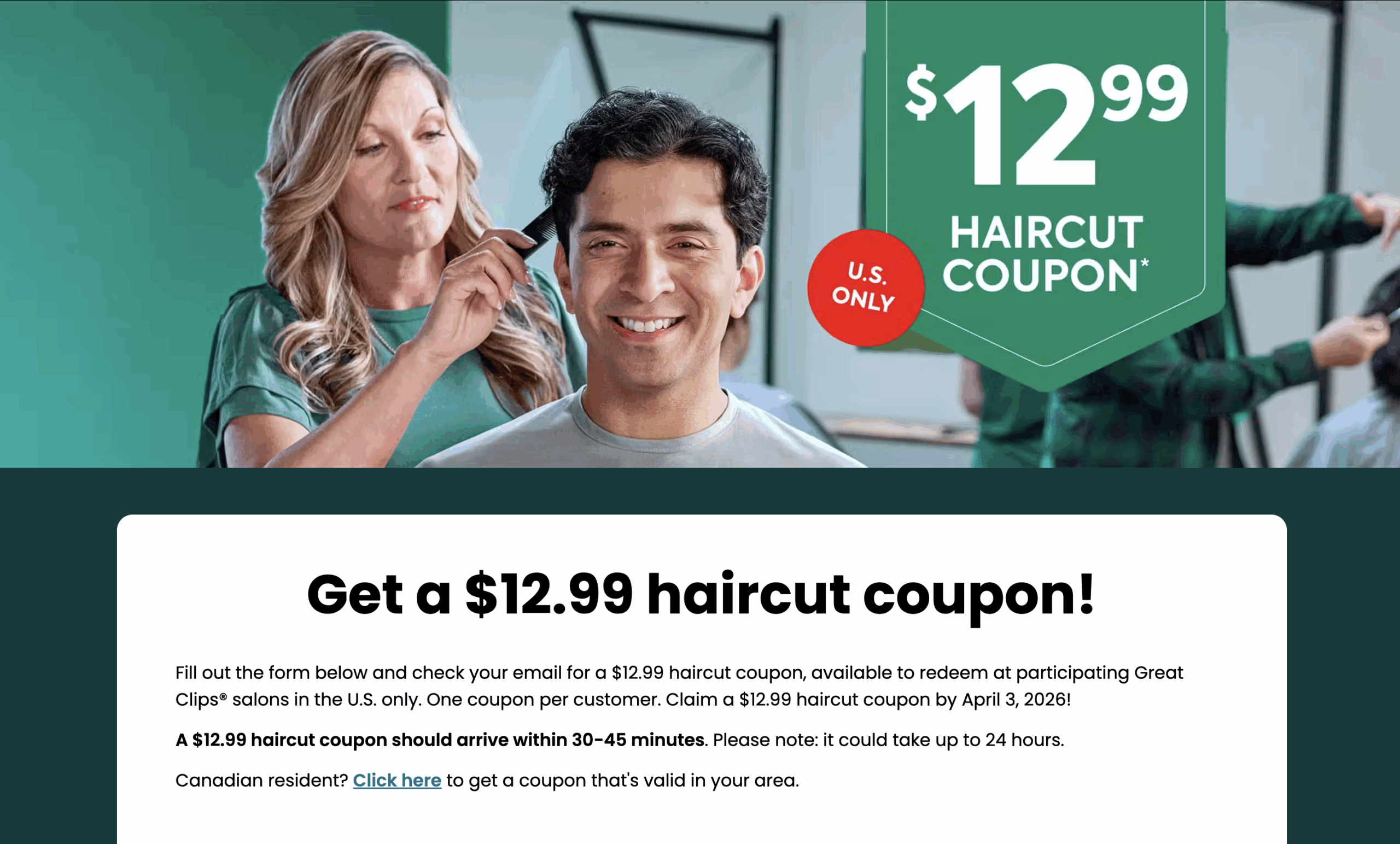 Great Clips Coupons: $12.99 March Madness + $5 Off Nationwide Haircut (2026)