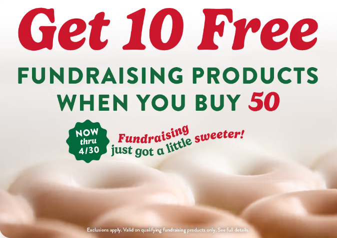 Get 10 FREE Fundraising Products When You Buy 50