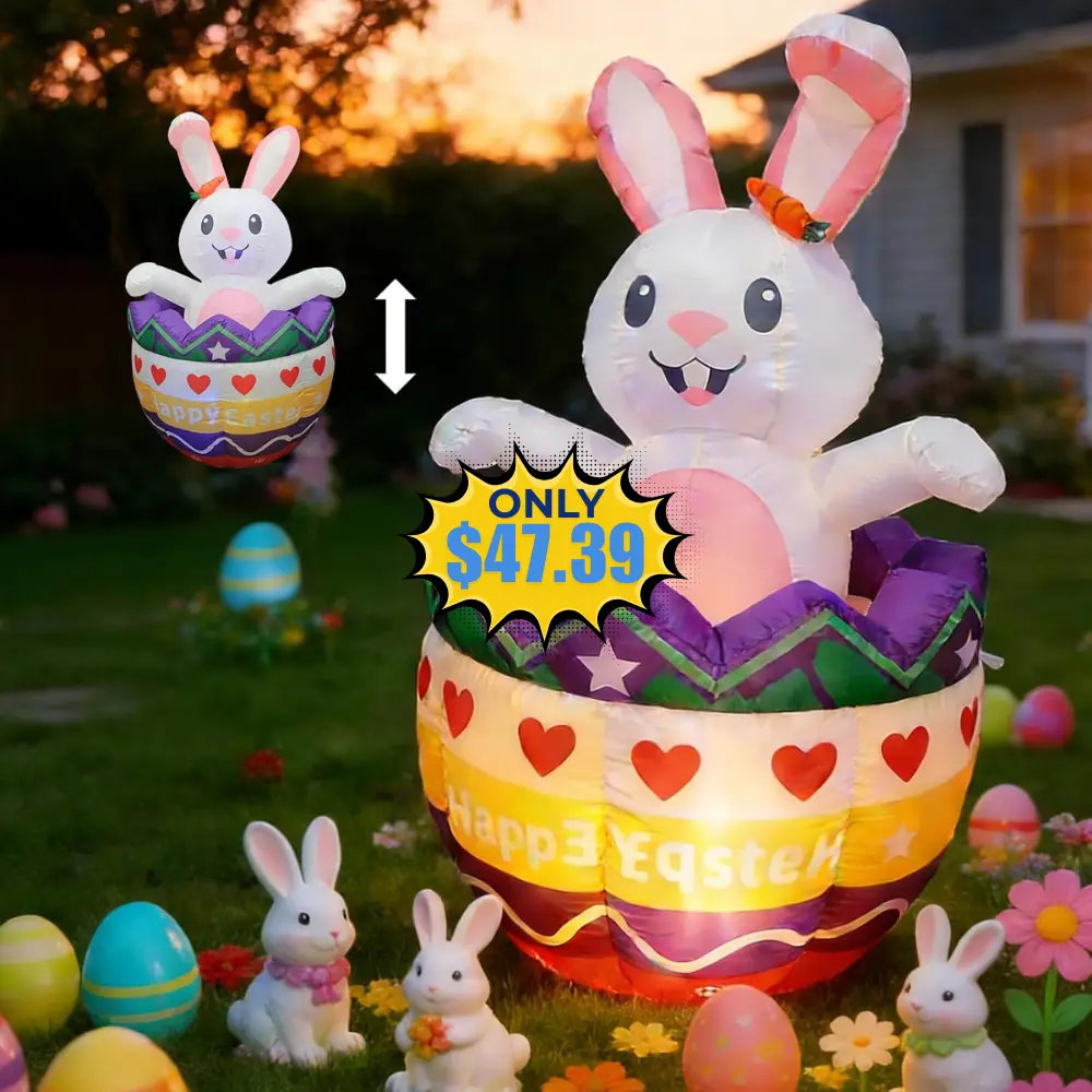 6FT Easter Inflatables Outdoor Decorations Sale: Save 9% at $2.49