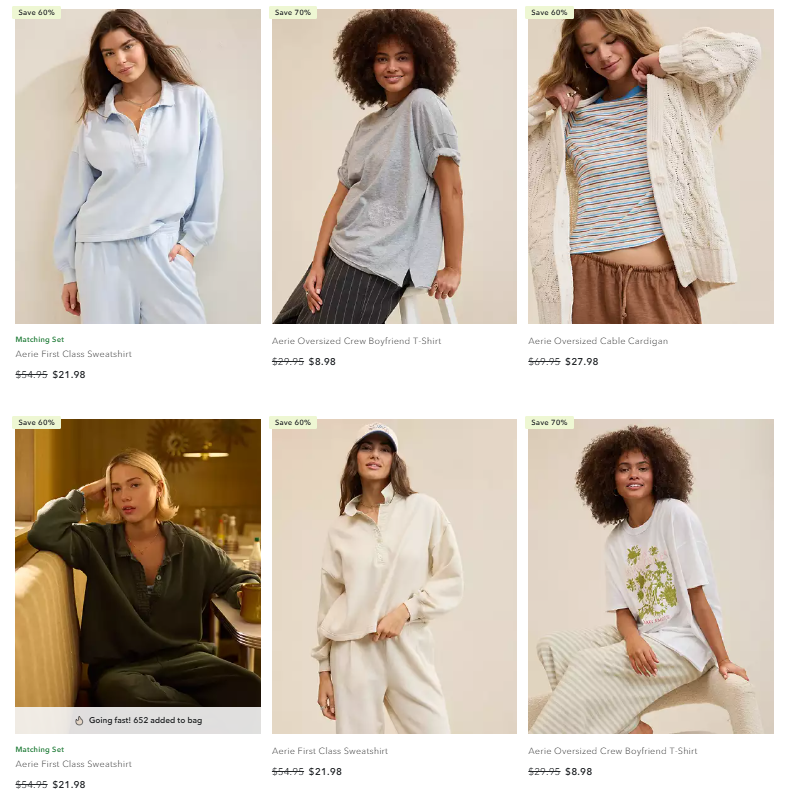 Women’s Clothing Clearance Sale at American Eagle: Save Big Without Coupon
