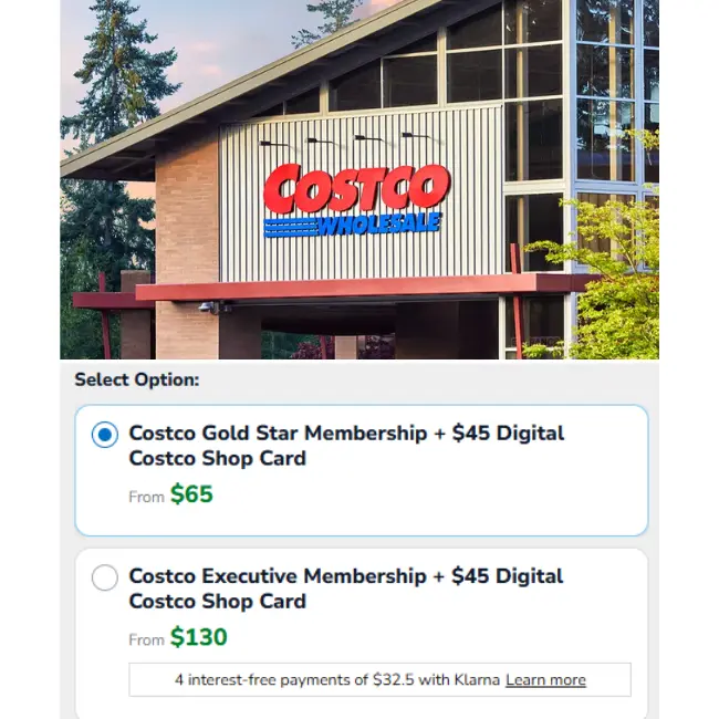 Costco Membership Deal: Get $45 Digital Costco Shop Card with Gold Star or Exec…