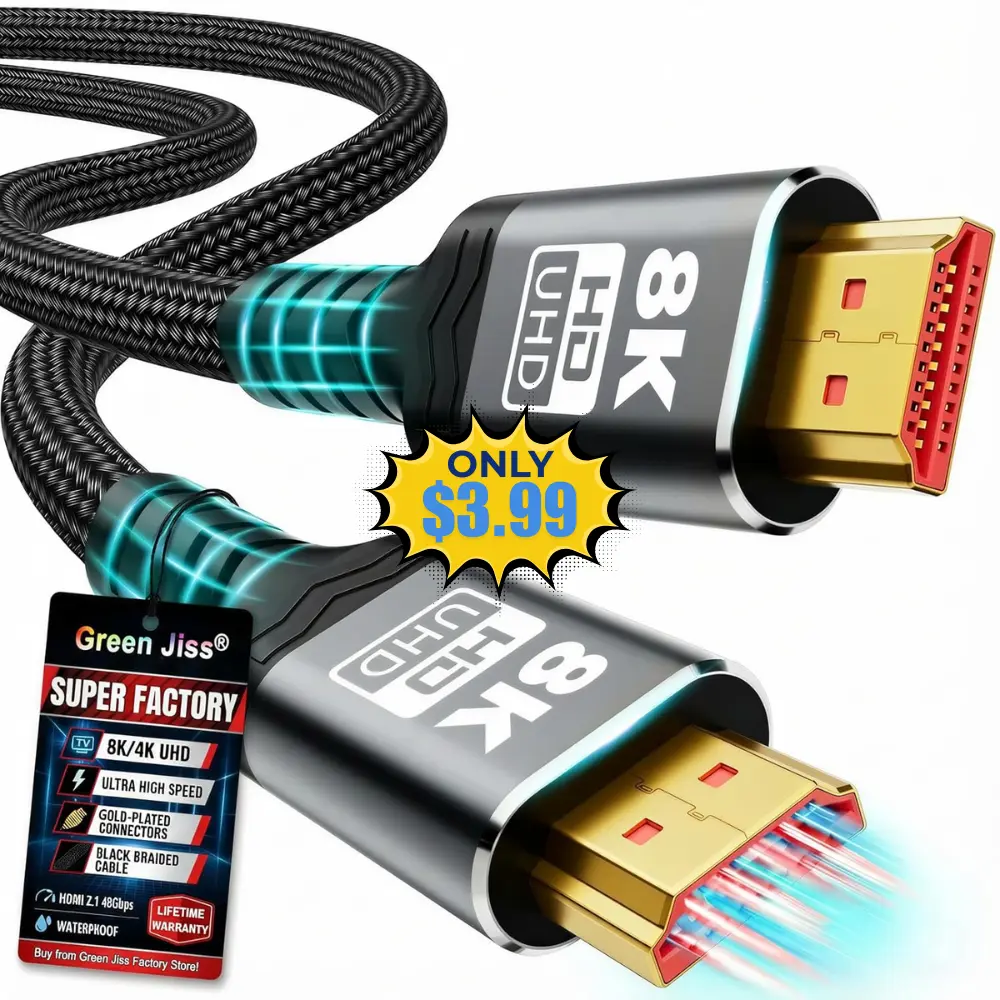 3rd Gen 10K 8K HDMI Cable Sale: Save 39% at DealsFinders