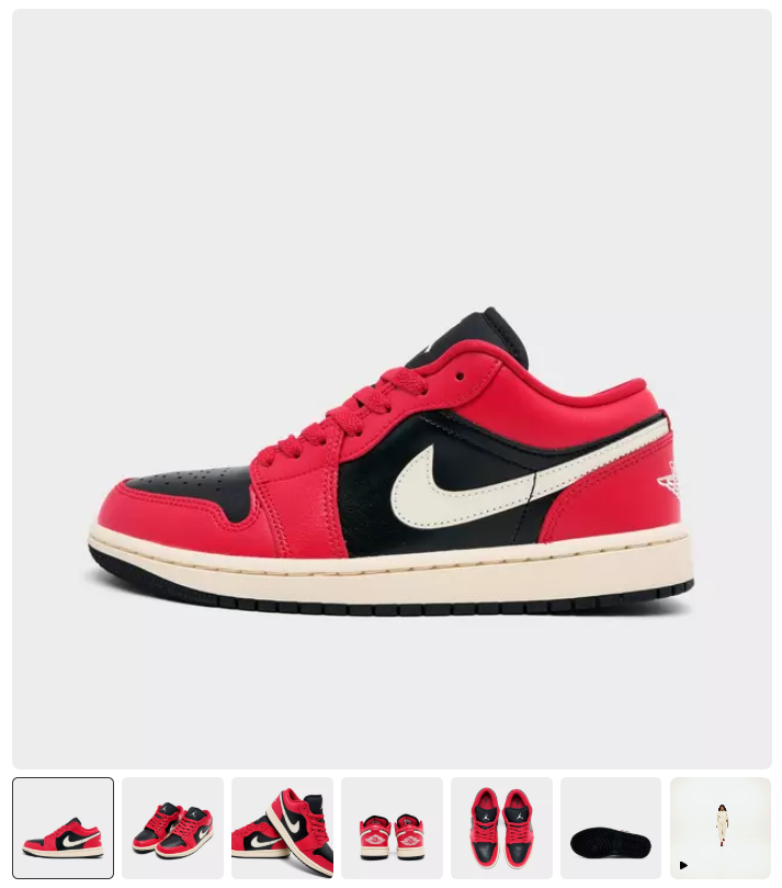 Finish Line Women’s Air Jordan Retro 1 Low Casual Shoes Sale: $52 at Finish Line