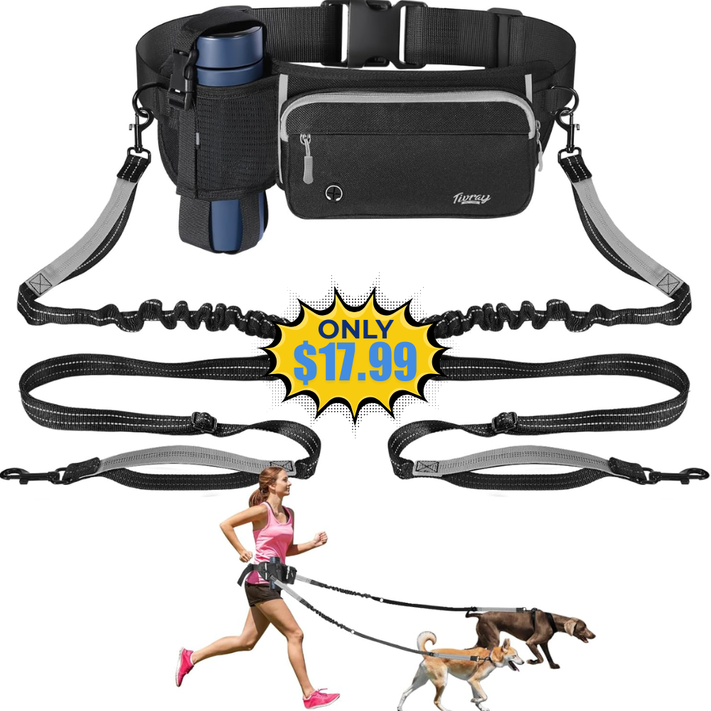 Hands Free Dog Leash 2 Dogs Deal: Save 5% at SHOP HERE