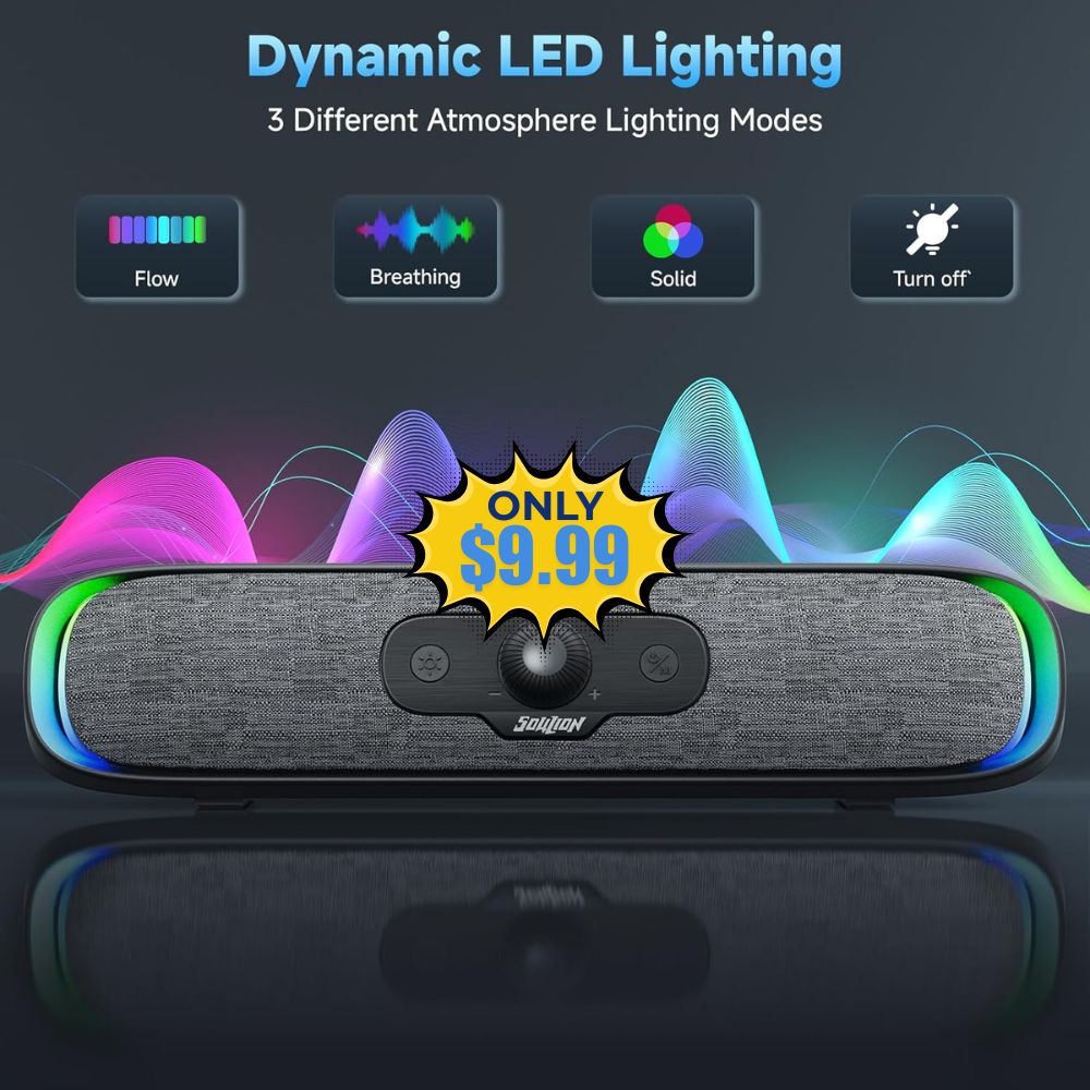 USB C/USB Powered PC Speaker Sale: Save 47% at DealsFinders.com