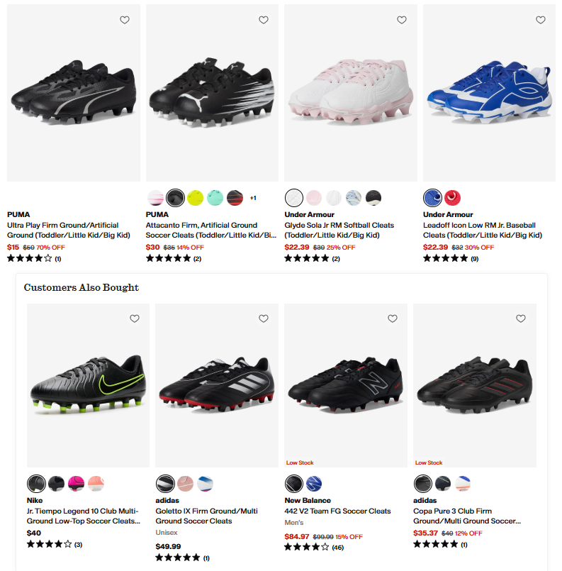 Cleats on Sale: Save Up to 70% at Zappos