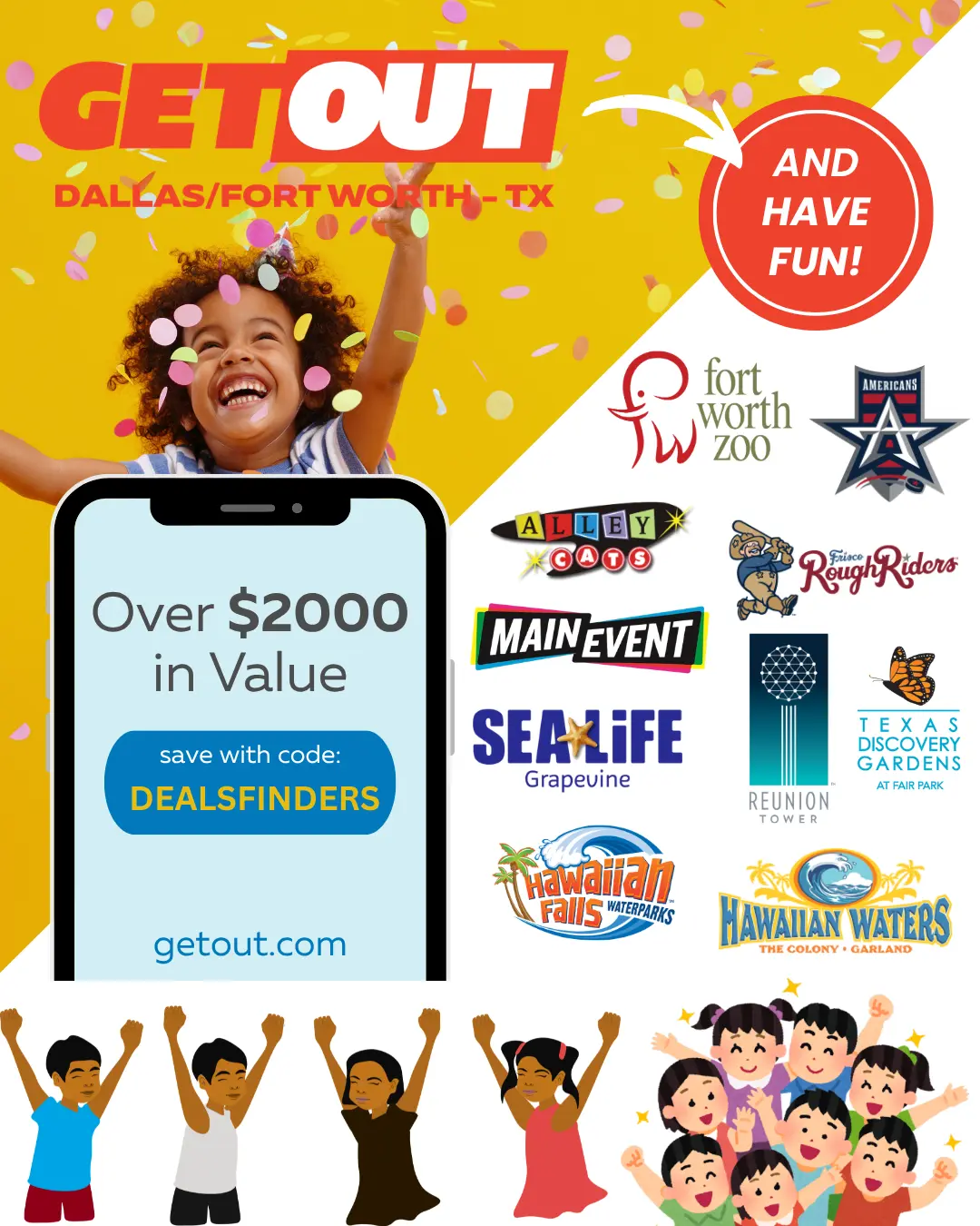 DFW Family Fun Pass: Free Access to Attractions with Get Out Pass