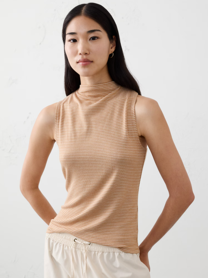 Soft Luxe Mock-Neck Top Sale: Save 89% at Banana Republic
