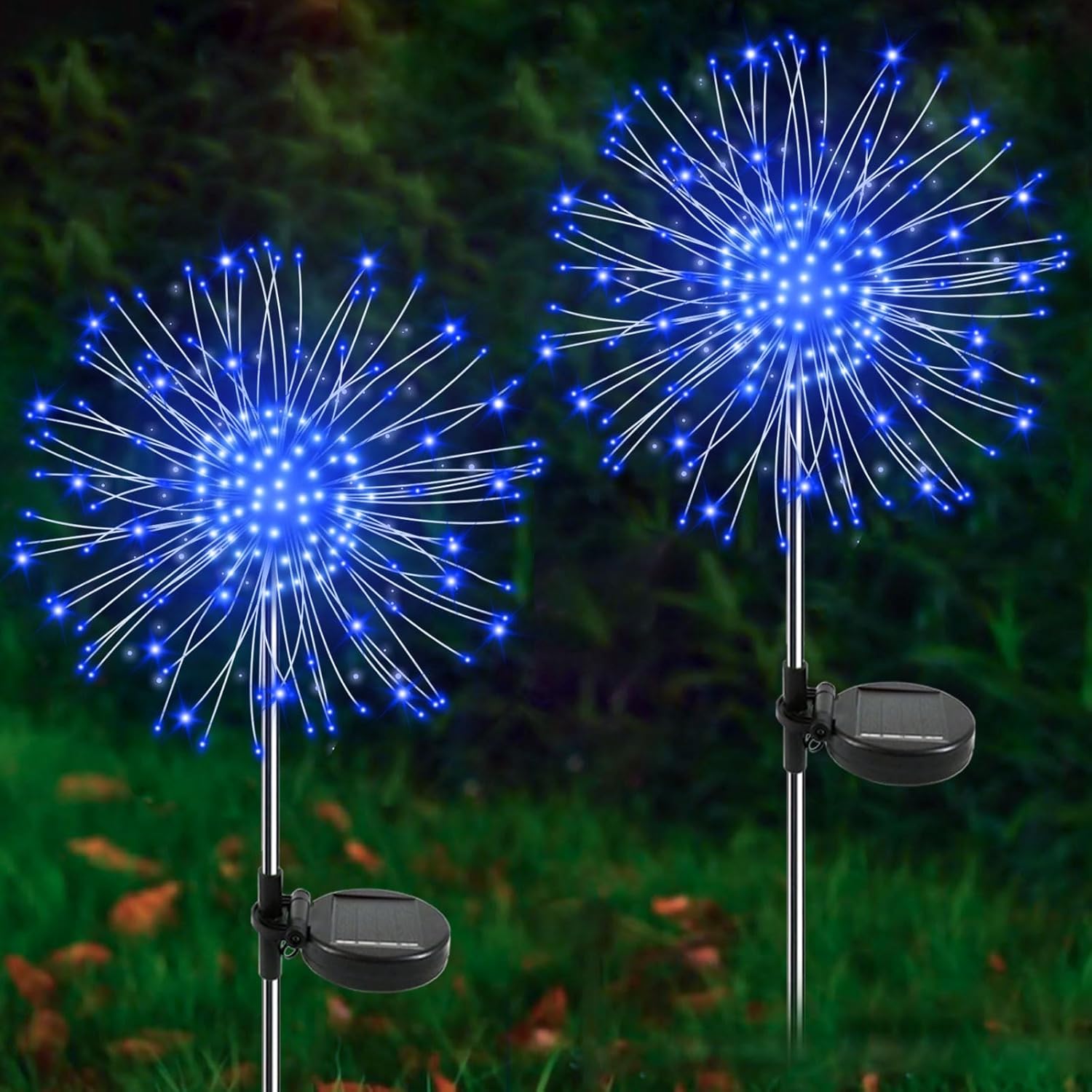 2 Pack 120 LED Solar Garden Lights Sale: 50% Off at DealsFinders.com