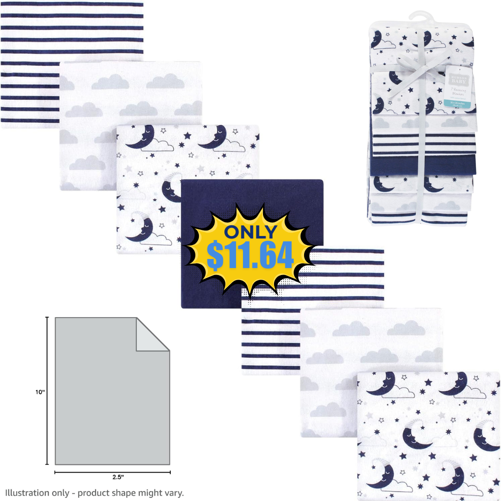 Hudson Baby Receiving Blankets Sale: Save 55% at Baby Unisex Baby Receiving Bla…