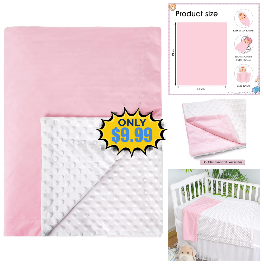 PHF Minky Baby Blanket Sale: 30×40 Inches at Awesome Price
