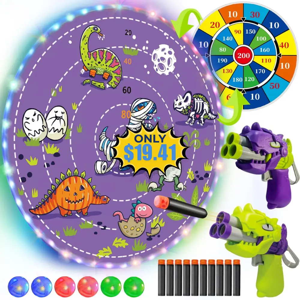 29″ Large LED Kids Dart Board Deal: Save 51% at DealsFinders.com