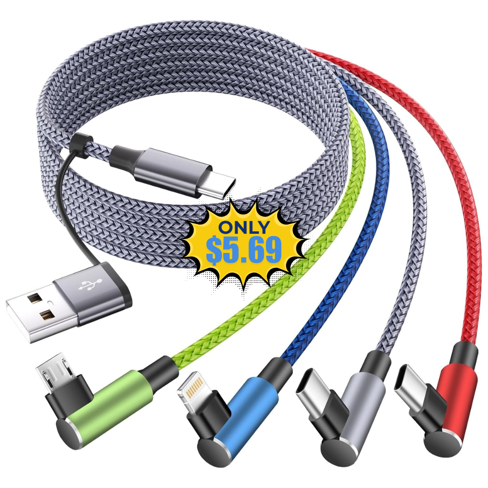 USB A/C to USB C Right Angle Cable Promo: Save with 4XWBG46Q Code