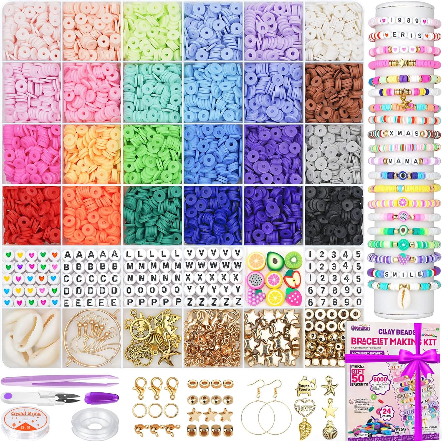 6000-Piece Beads Bracelet Kit Coupon: Save 43% at DealsFinders.com