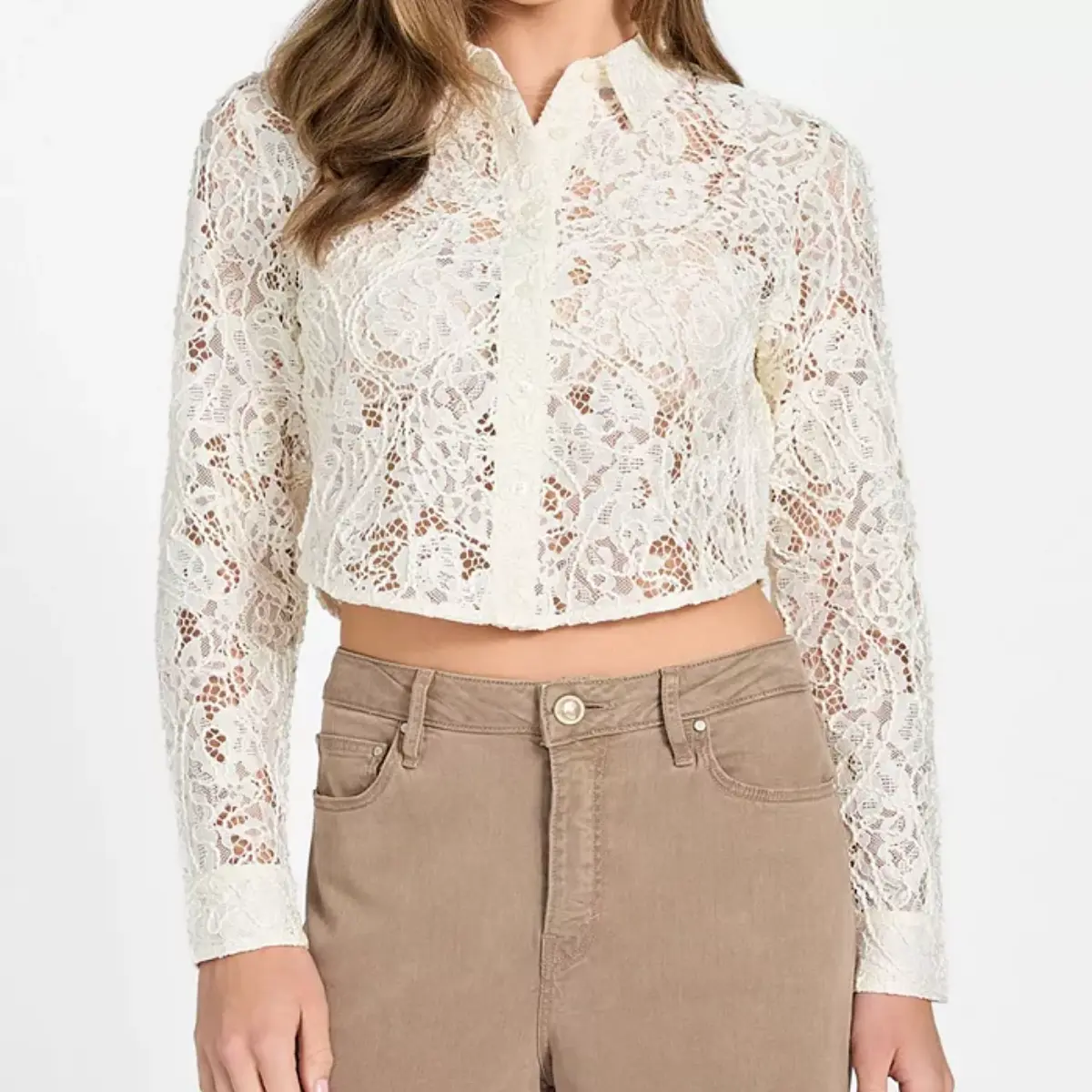 Women’s Long-Sleeve Imani Lace Top Sale: 70% Off at Macy’s