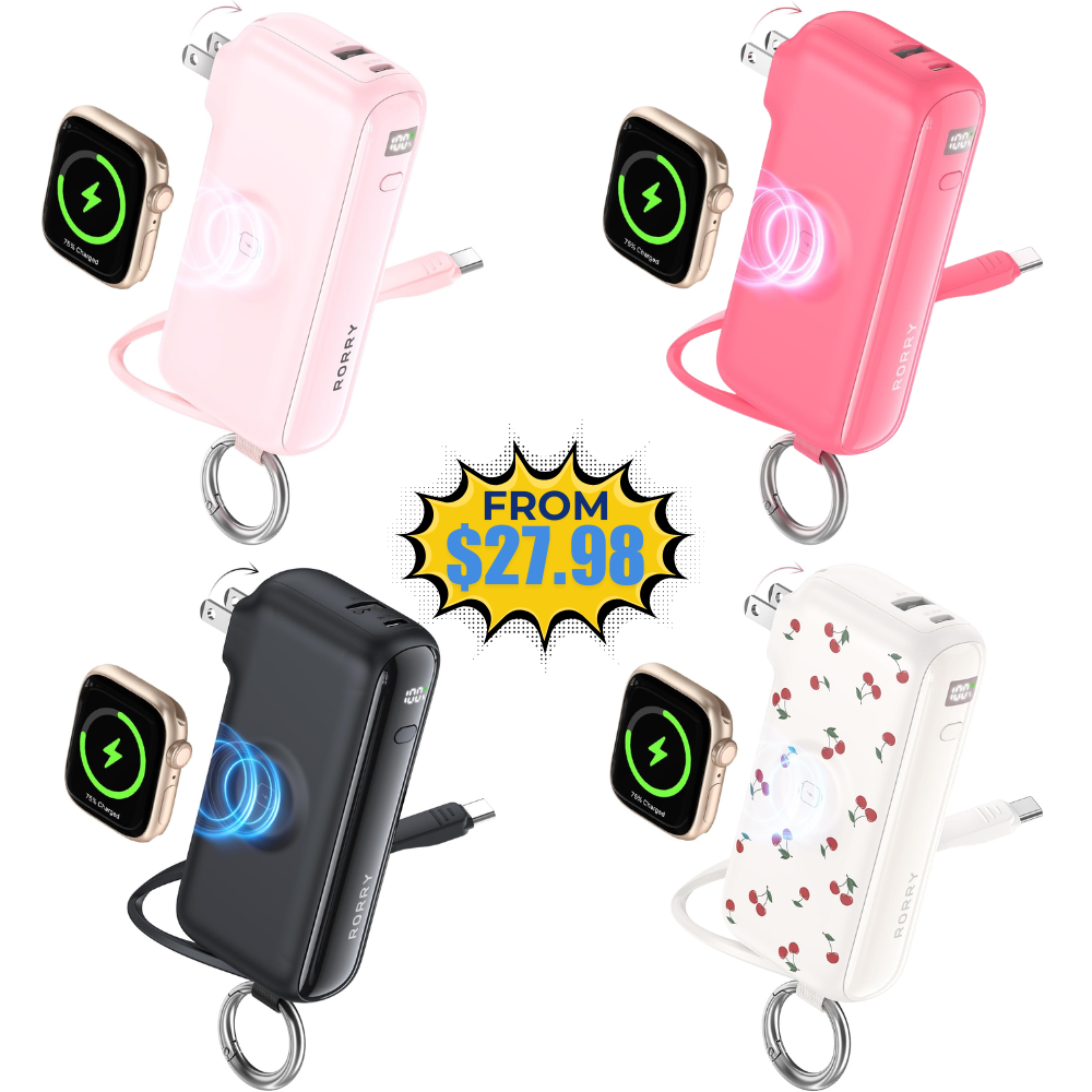 RORRY Flow Portable Charger 10000mAh Coupon: Save with D9A7DWIN Code