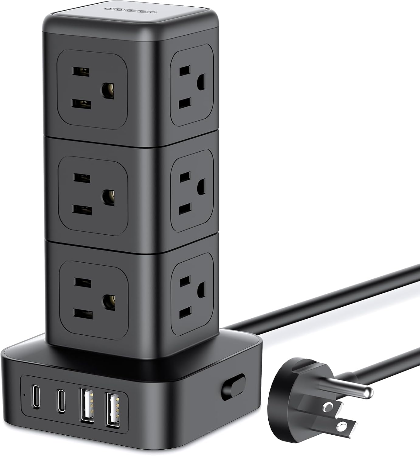 Compact Surge Protector Power Strip Tower 50% Off Sale at Compact Surge Protect…