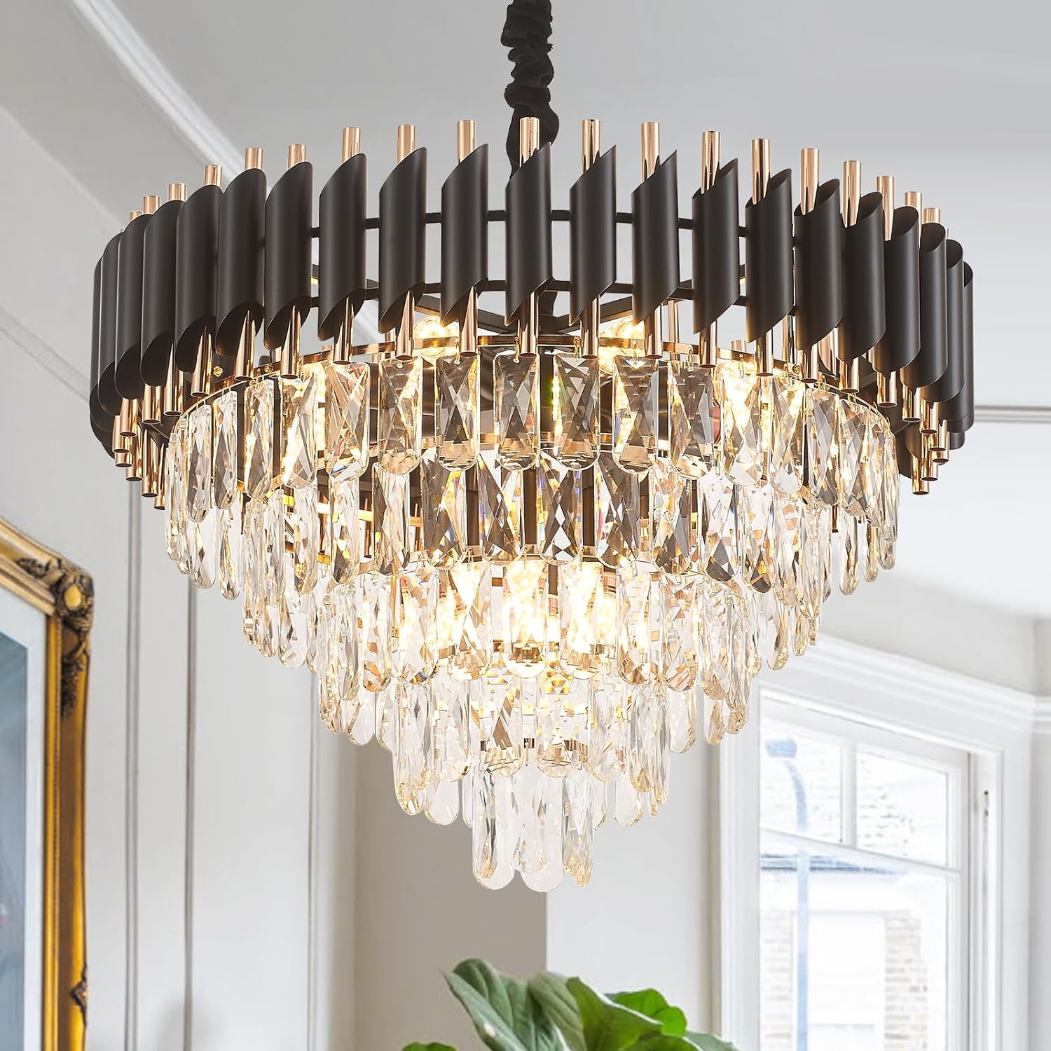 5-Tier Round Modern Crystal Chandeliers Sale: 30% Off at Checkout