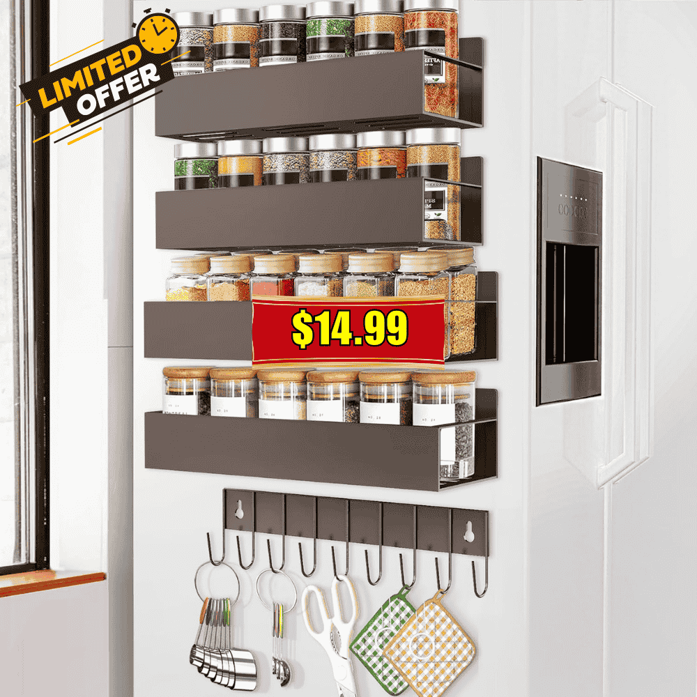 Magnetic Spice Rack Organizer