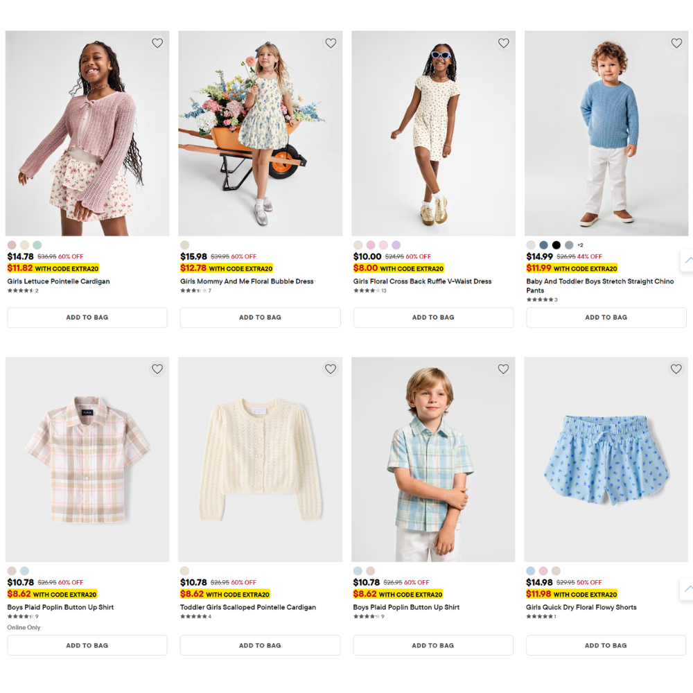 Kids Clothing Summer Kickoff Event Deal: 20% Off at The Children’s Place