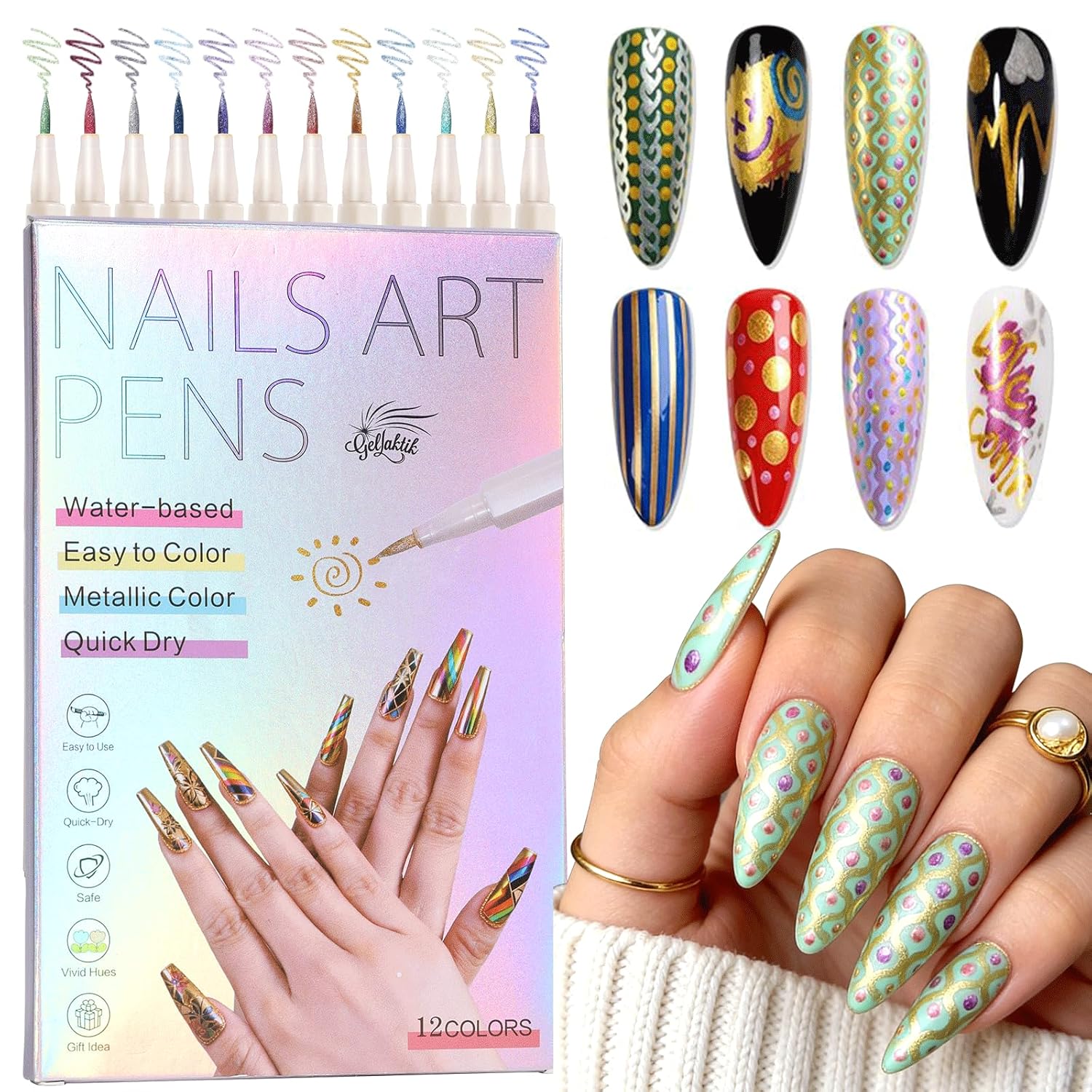 Metallic Nail Art Pens Set Promo: Save 40% at Metallic Nail Art Pens Set