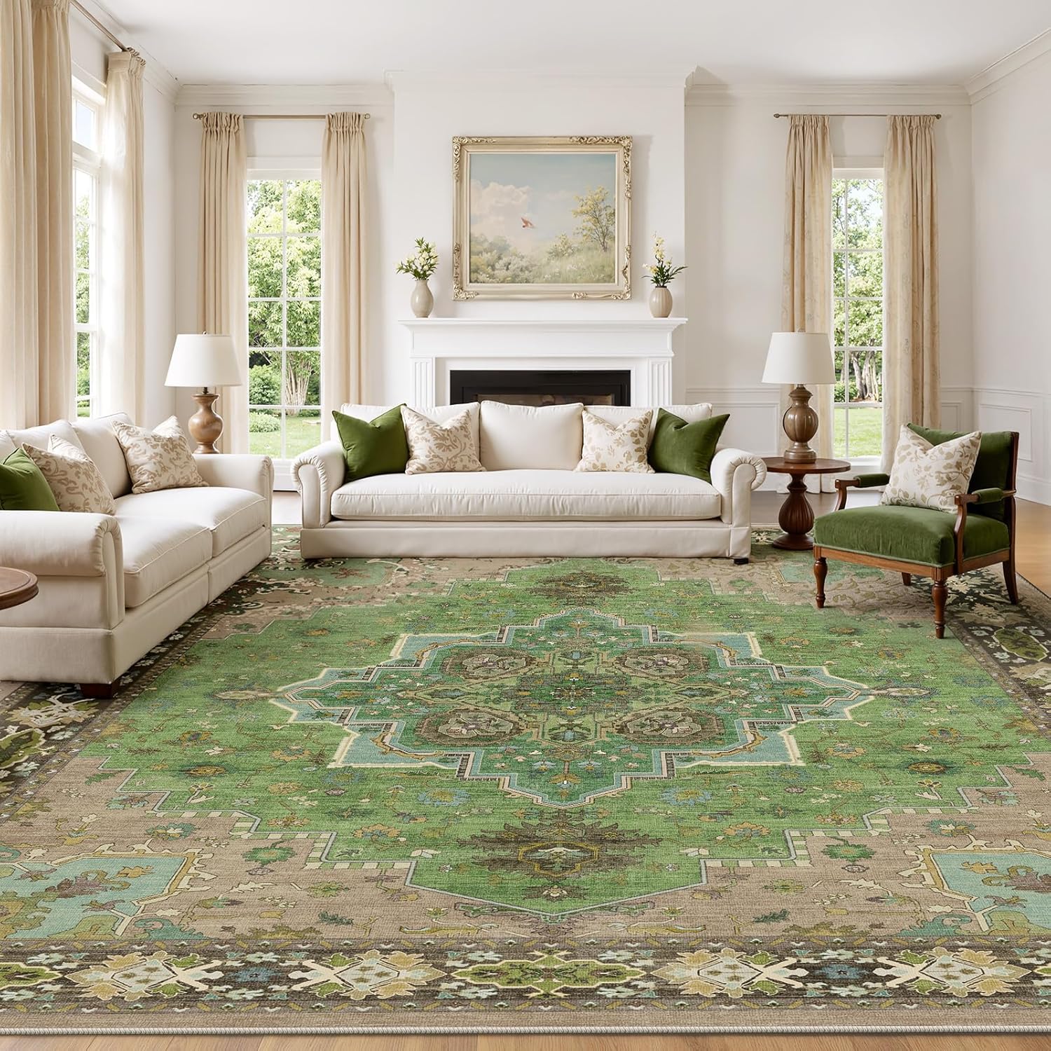 Low-Pile & Non-Slip Washable Area Rug Sale: Save 50% at Checkout