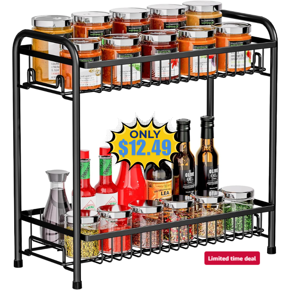 2-Tier Spice Shelf Sale: Save 50% without Coupon