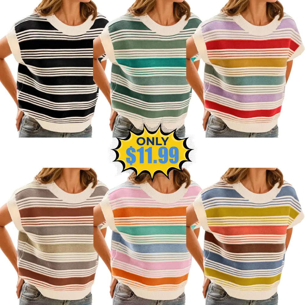 FireSwan Womens Sweater Vest Tank Tops Promo: Save with Code 7HFWWCAU