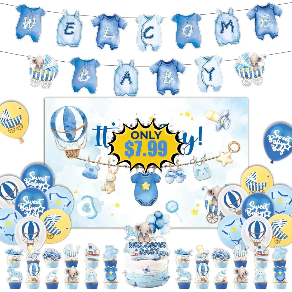 Its A Boy Baby Shower Decorations Promo: Save 6% at DealsFinders