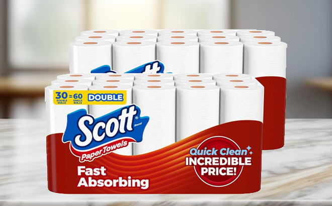 Scott Double Roll Paper Towels 30-Pack for $21 Shipped at Amazon