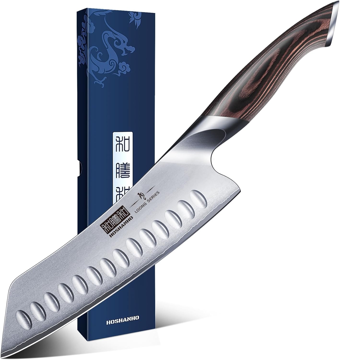 HOSHANHO 7 Inch Japanese Chef Knife, Ultra Sharp High Carbon Stainless Steel Kit