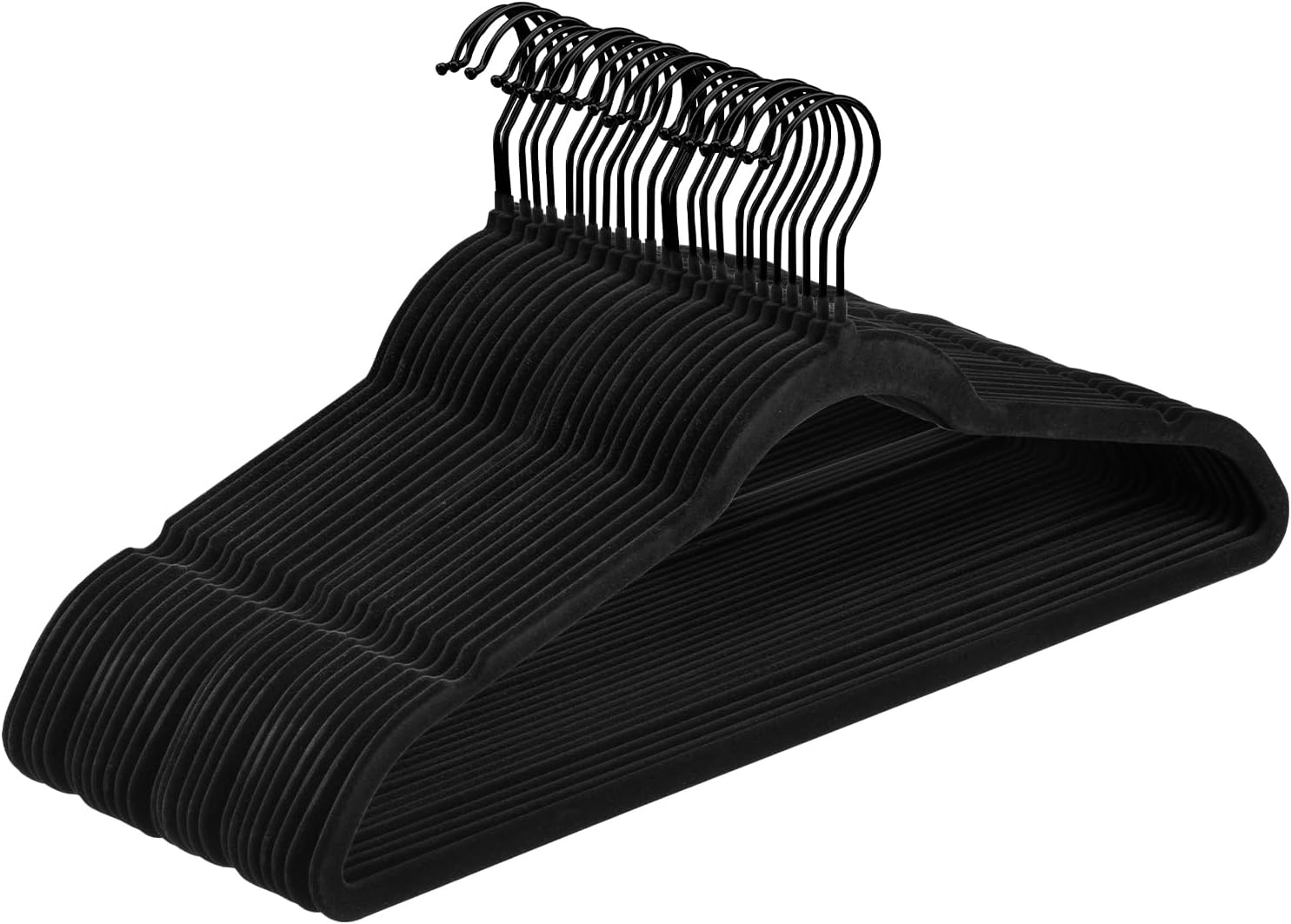 Pack of 60 Velvet Hangers, Space-Saving Heavy Duty Clothes Hangers for Suit, Non