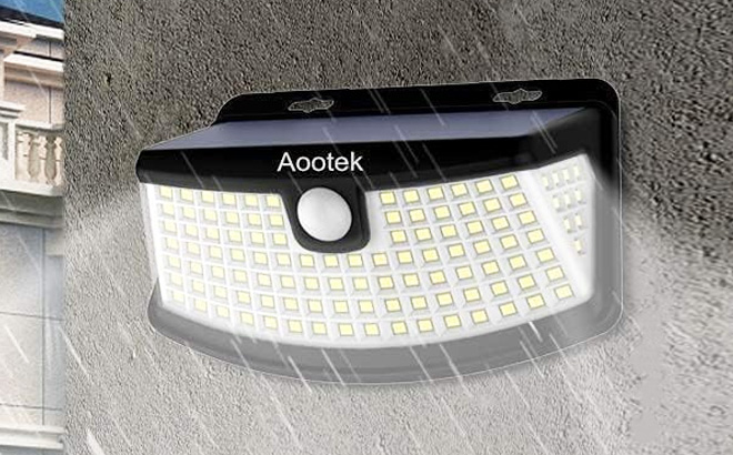 Solar Motion Sensor Lights 4-Pack for $15 Shipped at Amazon