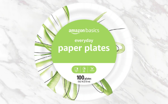 Amazon Basics 100-Count Paper Plates $4.77 Shipped at Amazon