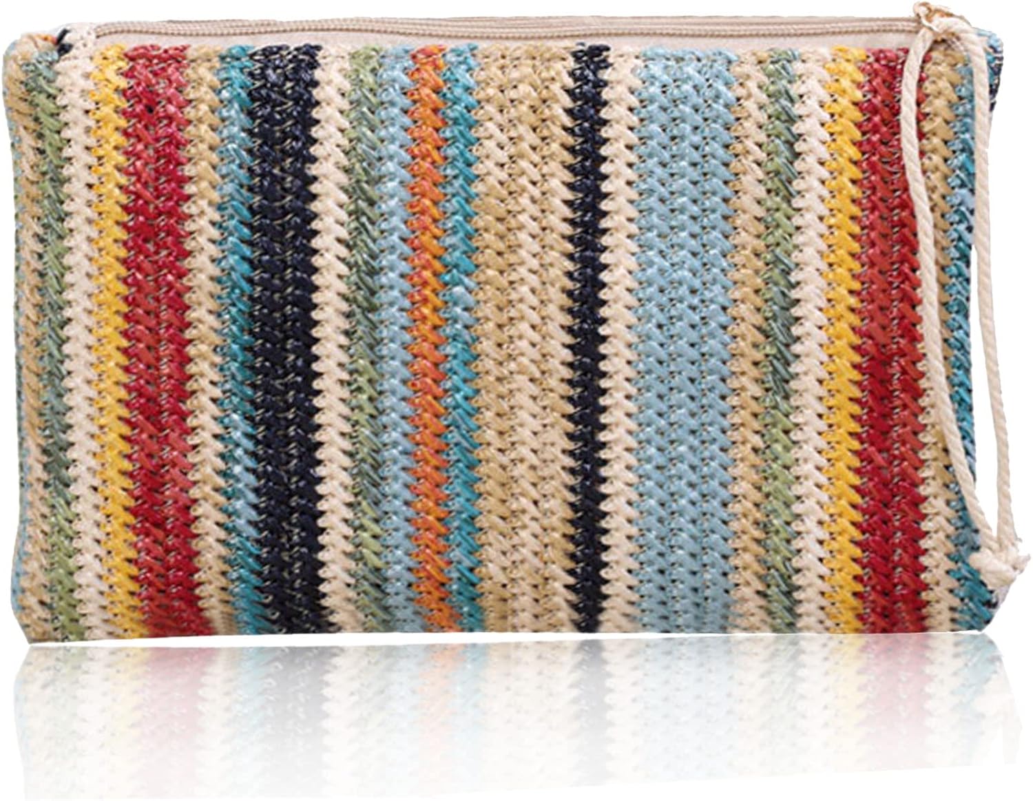 Abuyall Straw Clutch Purses for Women Summer Small Beach Purse Stripe for Women 