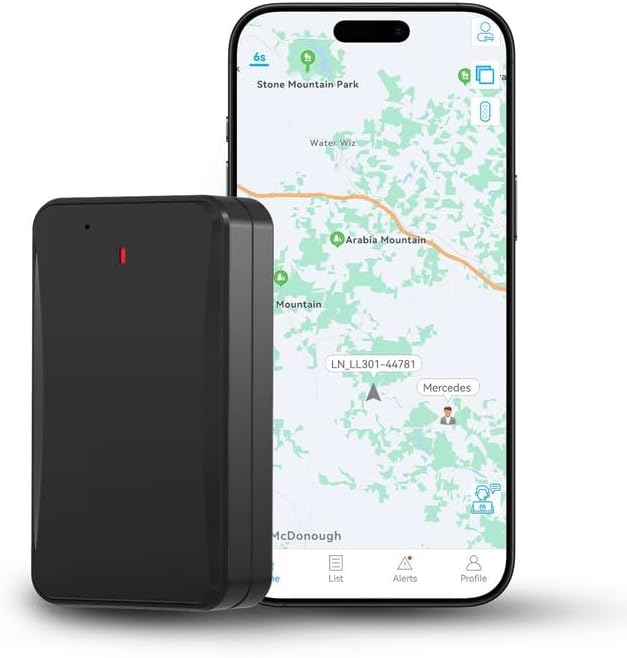 LNCOON Car GPS Tracker, Tracking Devices for Cars 10000mAh Large Battery Waterpr