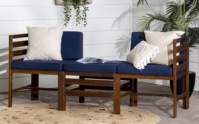 3-Piece Patio Sofa Set $99 Shipped at Walmart