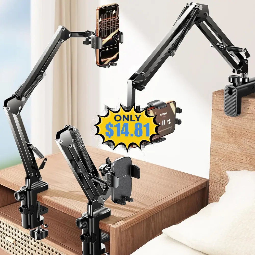 LISEN Gooseneck Phone Holder Promo at DealsFinders.com