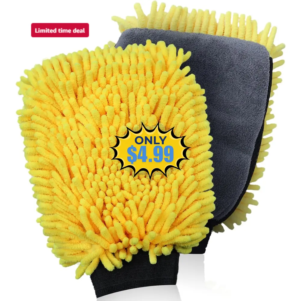Premium Car Wash Drying Mitt 50% Off Sale