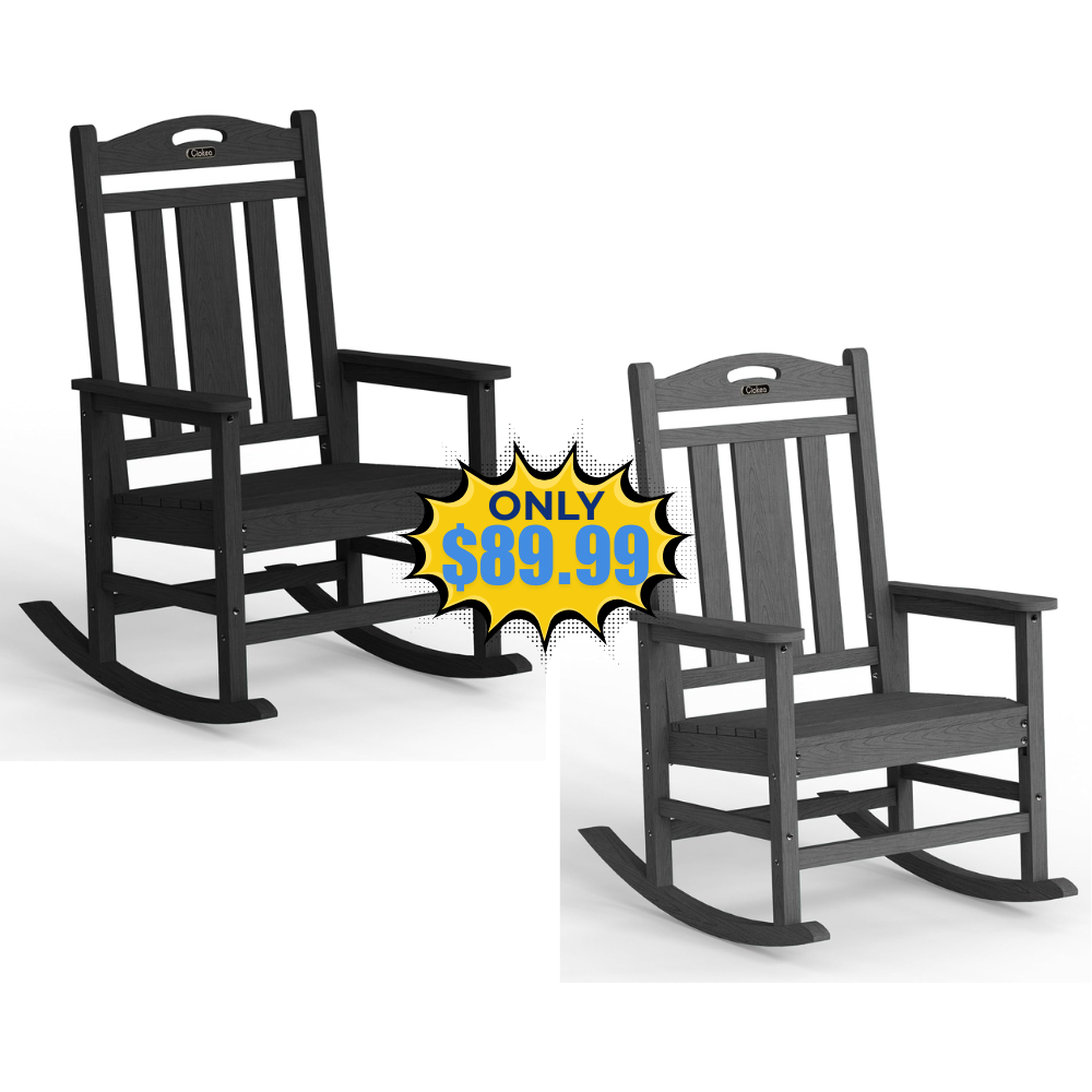 Ciokea Oversized Outdoor Rocking Chair Deal: Save 31%