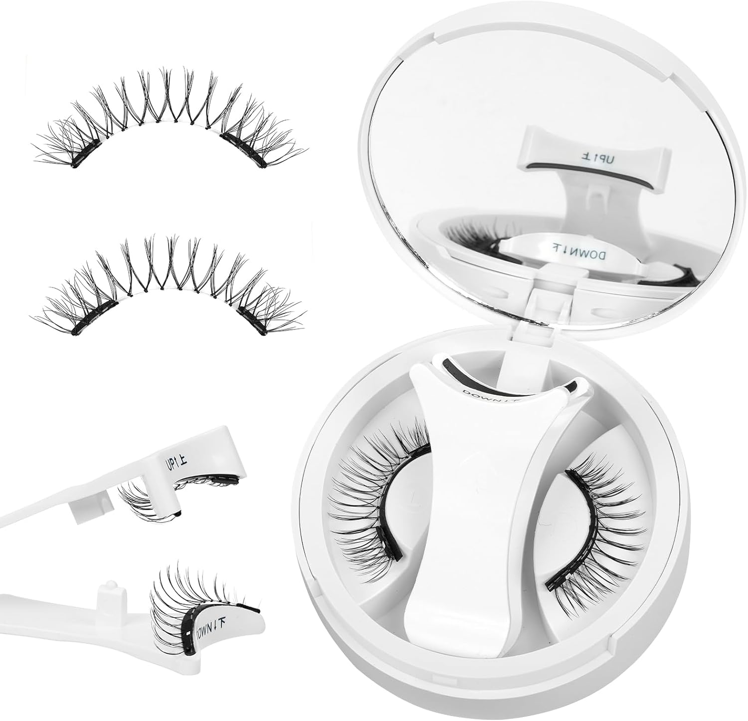Higu clace Magnetic Eyelashes with Applicator Daily Wear Reusable Magnetic Eyela