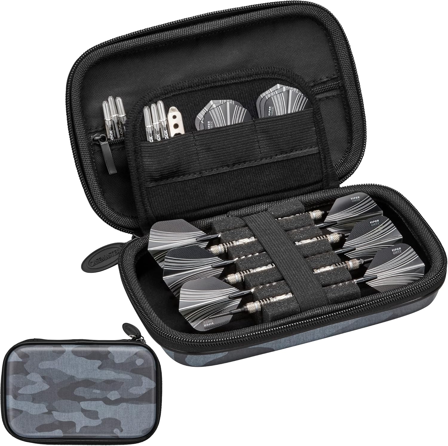 Casemaster Sentinel 6 Dart Case, Holds Extra Accessories, Tips, Shafts and Fligh