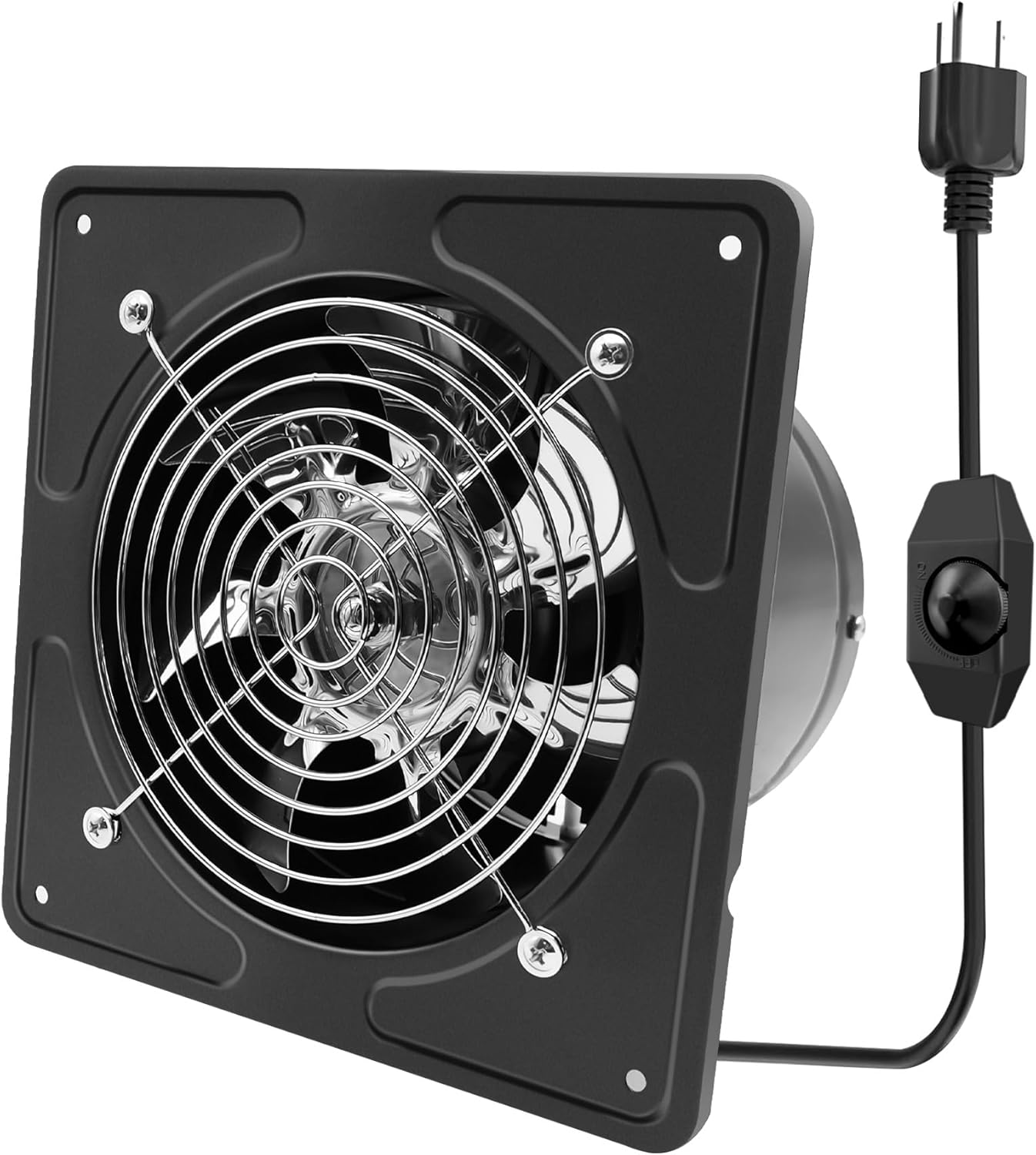 POWERENG 6 Inch Kitchen Exhaust Fan with Speed Controller,235CFM Wall Exhaust Fa