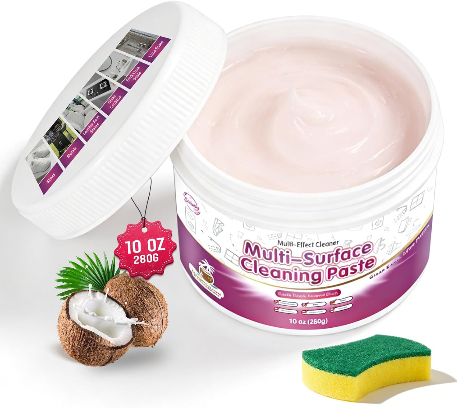 Snowlily All Purpose Cleaning Paste - Multi-Surface Cleaner for Stoves, Sinks, T