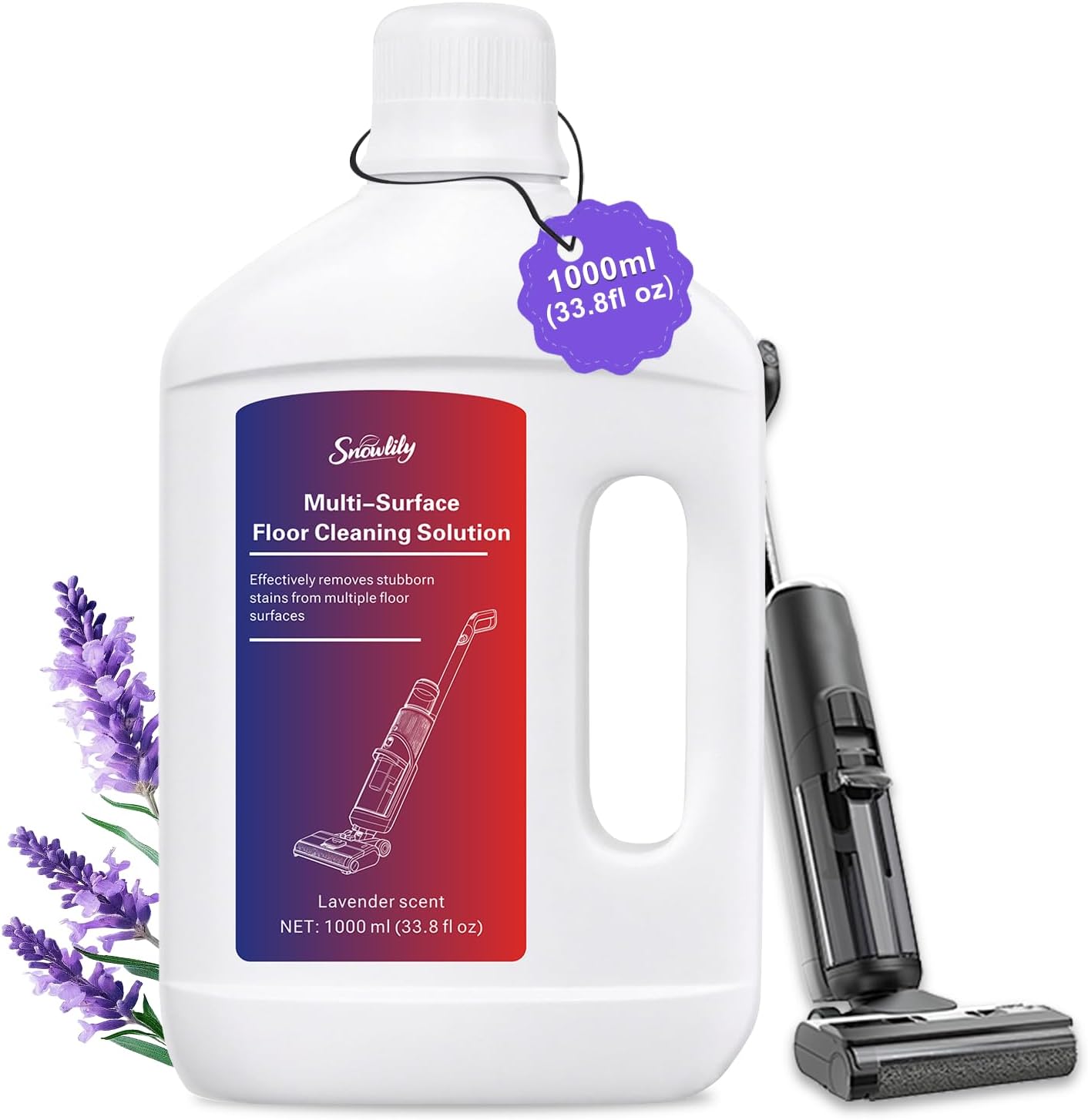 Snowlily Floor Cleaning Solution Compatible with Dreame Wet & Dry Vacuum, No res