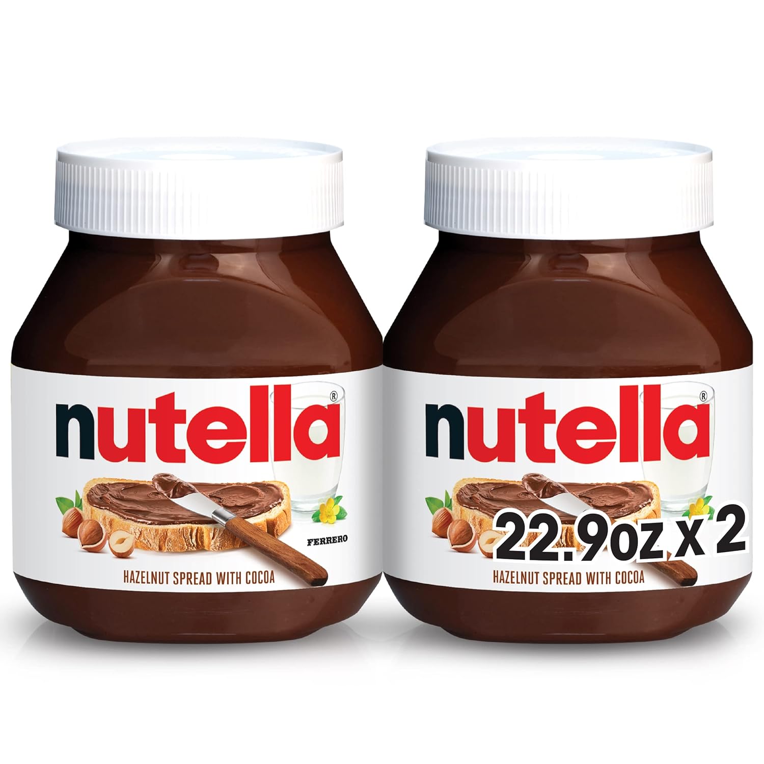 Nutella Hazelnut Spread 2-Pack for $8.75 at Amazon