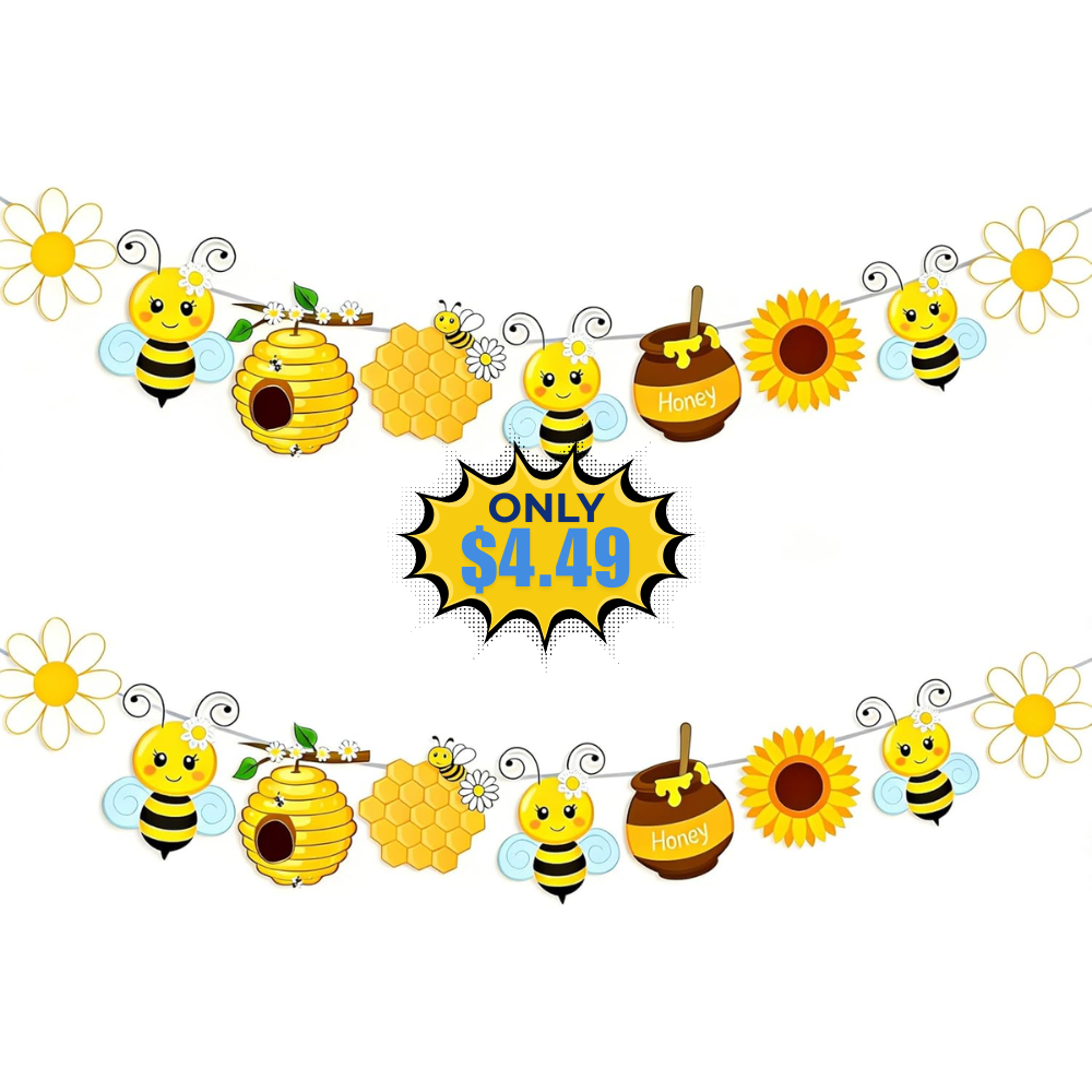 Bee Themed Birthday Decorations Promo at DealsFinders.com